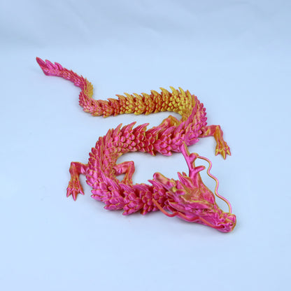 Net red explosions 3d printing dragon ornaments Chinese dragon cross-border dragon egg joint dragon toy hand gift stall wholesale