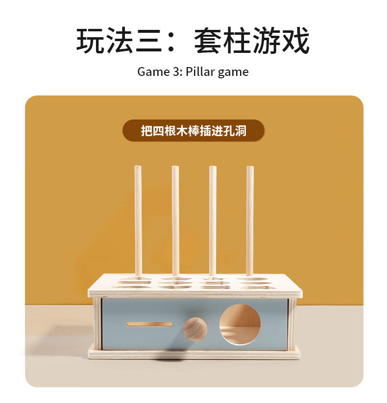 Montessori Classification Early Education Coin Box Baby Color Cognitive Shape Building Blocks Matching Teaching Aids Baby Educational Toys