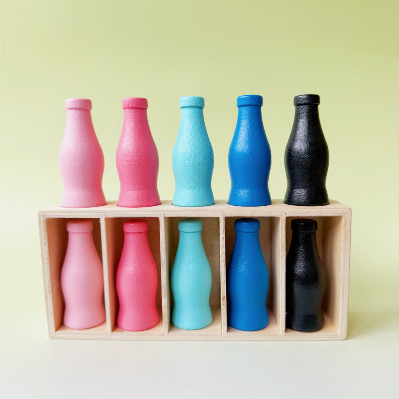 Children's Early Education Artificial Beverage Bottle Matching Color Matching Exercise Memory Family Interactive Toy Puzzle