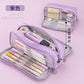 Oxford Cloth Pencil Case with Large Capacity and Multi-Layer Design, Stationery Box for Primary and Secondary School Students, High Aesthetic Value, Simple and Waterproof, Direct from the Source Factory