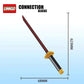 Compatible with Lego Bricks Sword Micro-Particle Weapon Knife Model with Sword Sheath Assembled Children's Educational Toys Wholesale Dropshipping