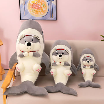 Cross-Border Ocean Shark Dog Plush Toy, Funny Shark Dog Pillow, Silly Dog Doll, Dog Plushie Manufacturer Wholesale