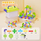 Creative children's plastic puzzle DIY assembled pipe building blocks large particles water pipe toys kindergarten early education cross-border