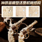 Wooden Rubber Tendon Gun Educational Toys Assembled 3d Puzzle Model Wooden Blocks Desert Eagle CSgo Game Same