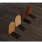 Japanese Style Simple Wooden Book Stand Creative Black Walnut Wood Thickened Bookshelf Bookend Student's Solid Wood Bookend Logo