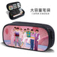 Times Youth Multi-Layer Stationery Box Canvas Pencil Bag Large Capacity Student Storage Box Pencil Bag Zipper New Style
