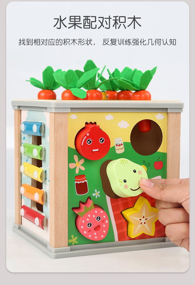 Children's Educational Bead Toys Kindergarten Students Early Education Matching Montessori Teaching Aids Shape Cognitive Beaded Treasure Box