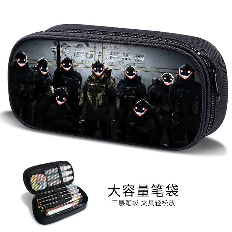 Chicken Pen Bag for Boys Peace Elite Expression Pack Stationery Box for Primary School Boys, Junior High School Students, Kindergarten Kidsren's Pen Box