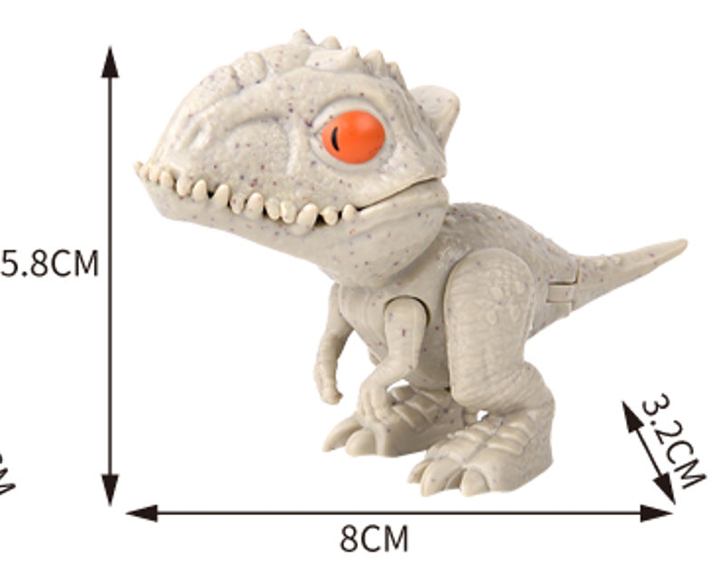 Cross-border Hot Finger-biting Dinosaur Toy Finger-biting Dinosaur Pterosaur Model Joint Movable Mini Dinosaur Gashapon Machine