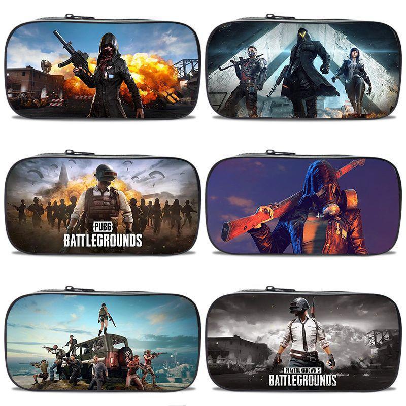 Sand Sculpture Pencil Bag for Boys, Multifunctional Stationery Box for Primary and Secondary School Students, Pubg Game Stationery Bag, Kidsren's Trendyy Pencil Bag