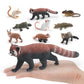 Cross-border simulation short tail bobcat panda mouse platypus ferret Thorn tail rock lizard wild animal model ornaments