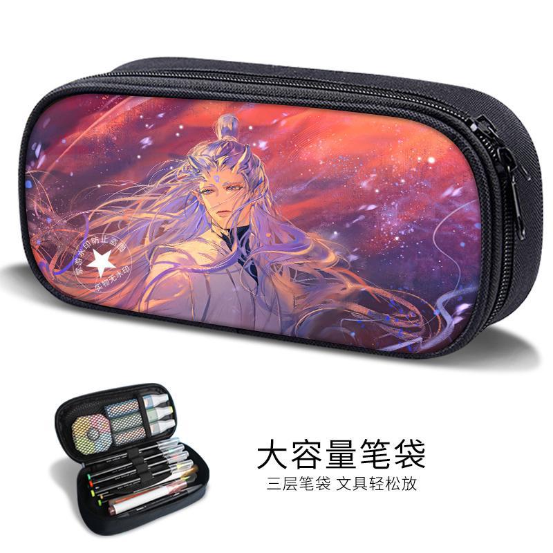 Essential Stationery for the Beginning of School: Nezha the Magic Child Sea Pen Bag for Boys, Anime Merchandise, Lotus Cake Cp Unisex Stationery Box Trend