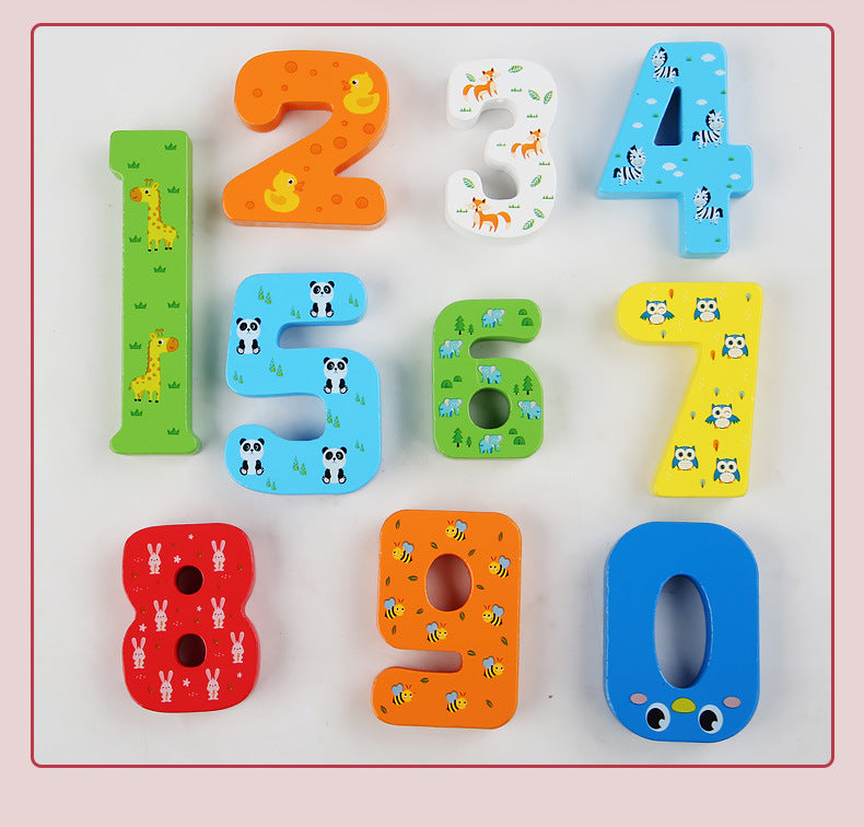 Cross-Border Children's Wooden Three-Dimensional Hexagonal Puzzle Animal Transportation Puzzle Building Blocks Early Education Educational Toys