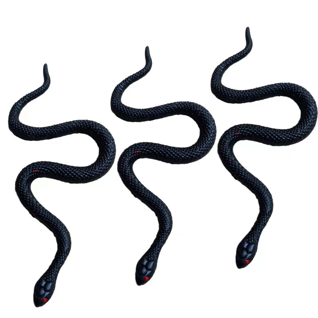 Festival party scary high simulation snake cobra round head snake water snake soft glue fake snake model toy