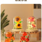 [wholesale generation] simulation of eternal flowers lily rose blocks compatible with Lego toy ornaments Valentine's Day gift