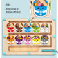 Wooden Children's Magnetic Counting Operation Color Classification Magnetic Pen Bead Shift Game Educational Early Education Maze Toy