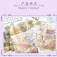 Time-Traveling Water Ripple Background Material Paper, Ins-Style Fresh DIY Journal Collage Material Background Paper, 20 Sheets, Cross-Border