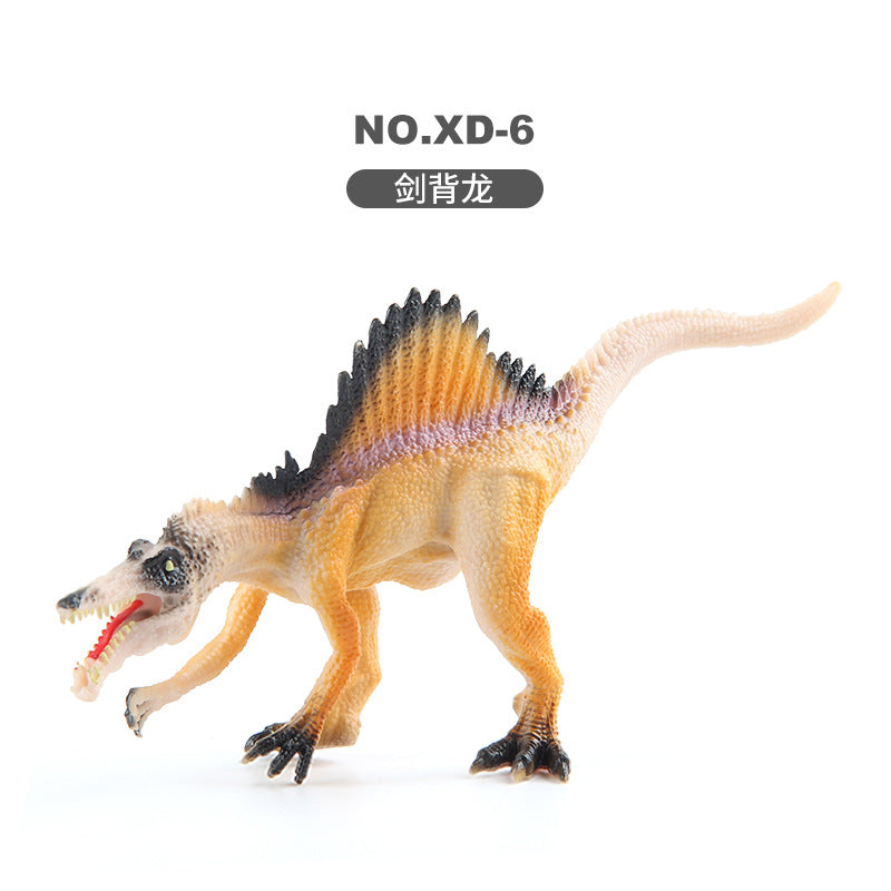 Children's Dinosaur Simulation Animal Ornaments Multiple Mini Solid Dinosaur Model Stegosaurus Spinosaurus Bull Dragon Bag Ornaments