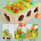 3 Cross-Border Kidsren's Educational Toys Farm Orchard Shape Building Blocks Matching Insect Catching and Carrot Pulling Intelligence Box Toys