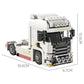 Cross-border engineering series truck city bus transport vehicle combined with small particle building blocks children's educational enlightenment toys