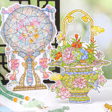 Paper Trace Puzzle Stickers Dusty Ancient Style Series Chinese Trend Creative Journal Material Collage DIY Landscaping Decoration
