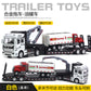 English packaging cross-border children alloy car vehicle trailer fire truck tank excavator pull back toy car