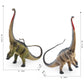 Cross-border simulation dinosaur animal model Jurassic solid herbivorous Diplodocus desktop static model ornaments wholesale