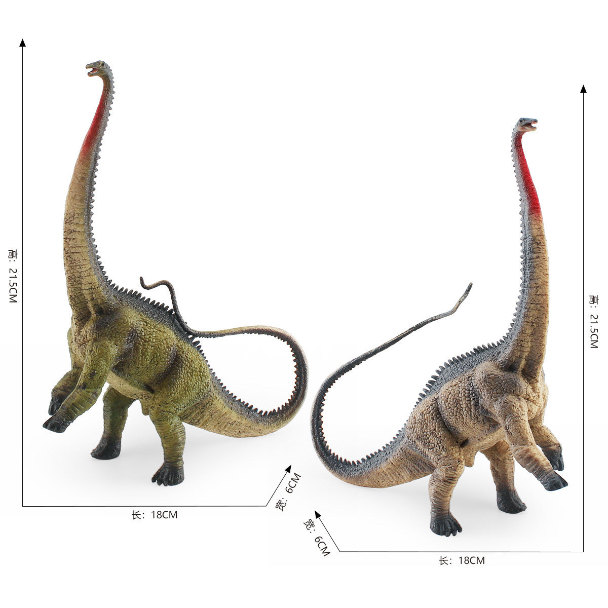 Cross-border simulation dinosaur animal model Jurassic solid herbivorous Diplodocus desktop static model ornaments wholesale