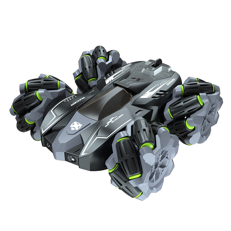 Cross-Border 2.4g Remote Control Car Gesture Sensor Stunt Car Music Light Rolling Double-Sided Car Boy Four-Wheel Drive Drift Car