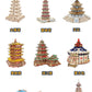 Three-Dimensional Puzzle Ancient Style 3D Model Building Assembled Wooden Kidsren's Educational House Toy Building Blocks Temple of Heaven Mortise and Tenon