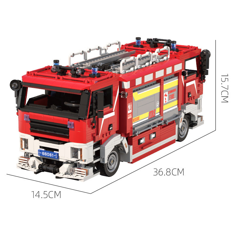 Cross-border engineering series truck city bus transport vehicle combined with small particle building blocks children's educational enlightenment toys