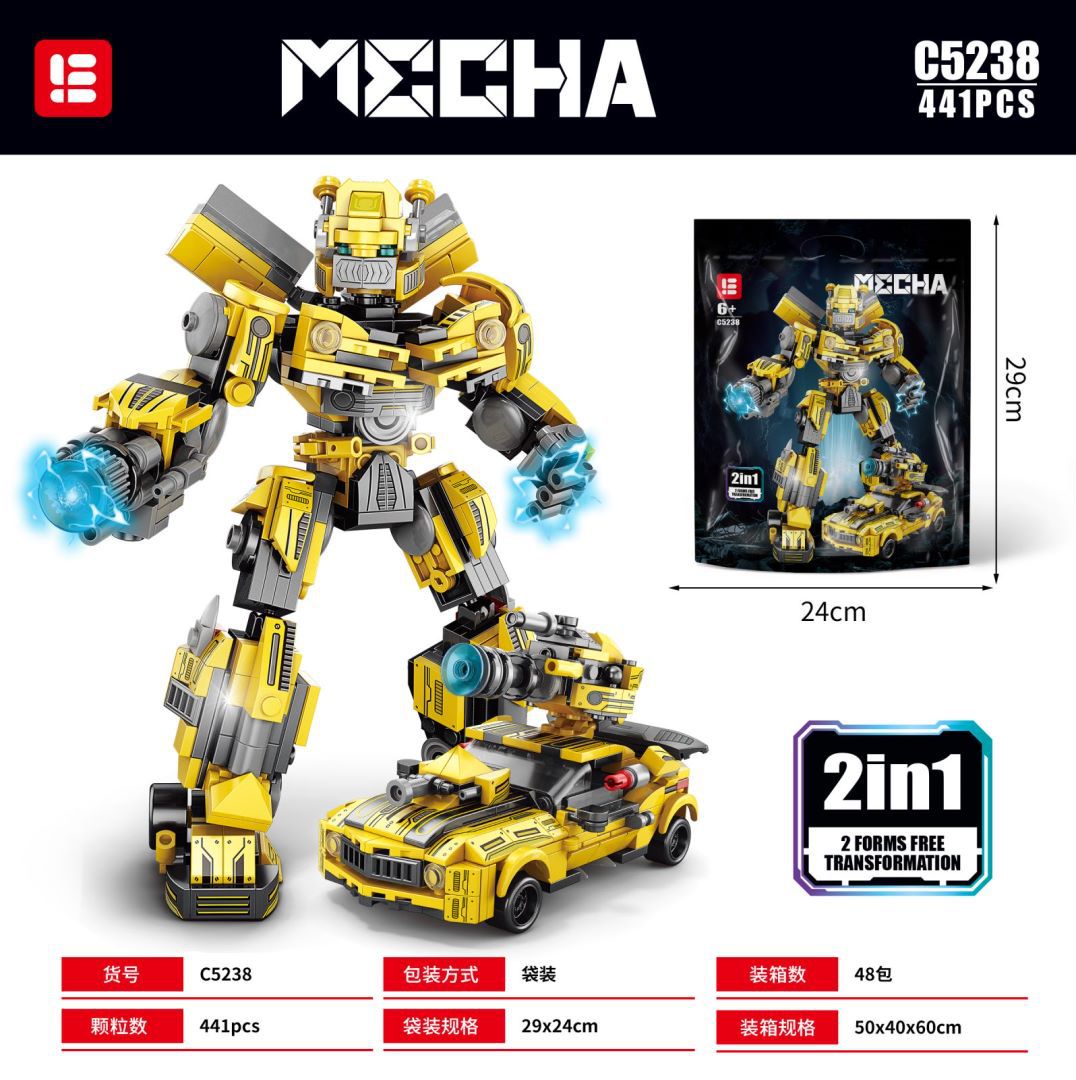 Wow, Custom Assembled Building Blocks Wasp Mecha 8847 Deformation Optimus Prime Gift Robot Children's Toys