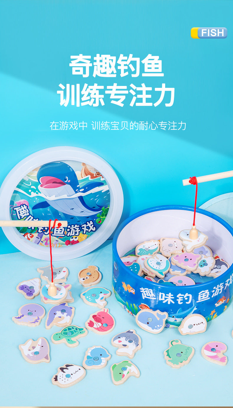 Fishing Toys for Children, Magnetic Early Education for Girls, Infants and Toddlers, Boys, One-Year-Old Educational Baby Teaching, Brain-Stimulating Toys