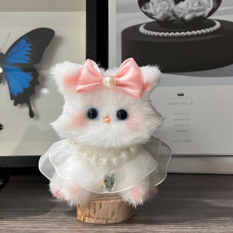 Twisting Stick Kitten DIY Material Pack Casual Style Cute Stuffed Toy for Girls Birthday Gift Bag Pendant