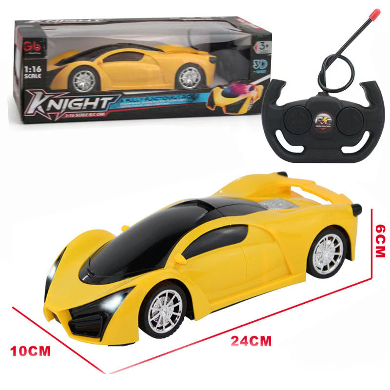 Factory direct four-way remote control car gift boy toy car electric sports car children's remote control car a generation of hair