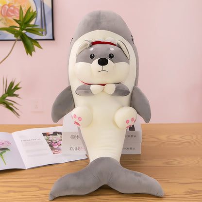 Cross-Border Ocean Shark Dog Plush Toy, Funny Shark Dog Pillow, Silly Dog Doll, Dog Plushie Manufacturer Wholesale