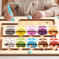 Wooden Children's Magnetic Counting Operation Color Classification Magnetic Pen Bead Shift Game Educational Early Education Maze Toy