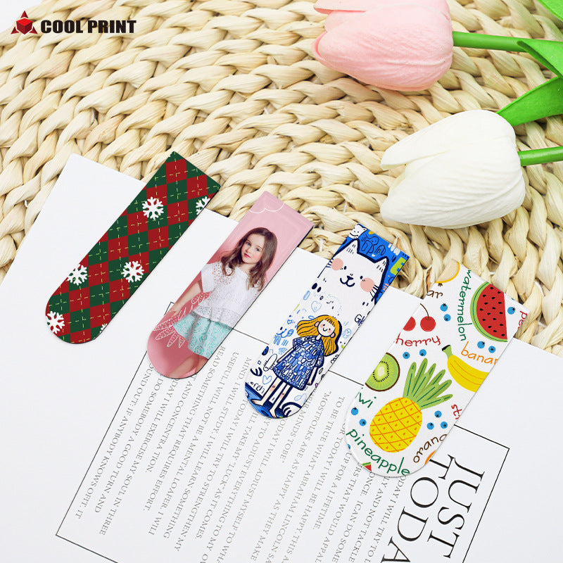 Sublimation Bookmark Soft Magnetic Custom Personalized Thermal Transfer Blank Magnetic Bookmark Magnetic DIY Printing