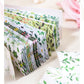 Dream Flower Floral Washi Sticker Book Plant Floral Handbook with Background Decoration Basic Stickers