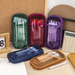 Korean Hj-006 High-Looking Pencil Bag, Transparent Mesh Stationery Bag, Simple Handbag, Cosmetic Bag, Double-Layer Storage Bag