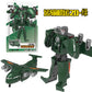 BKK alloy deformation robot train high-speed rail engineering bus dinosaur green leather train King Kong BKK children's toys