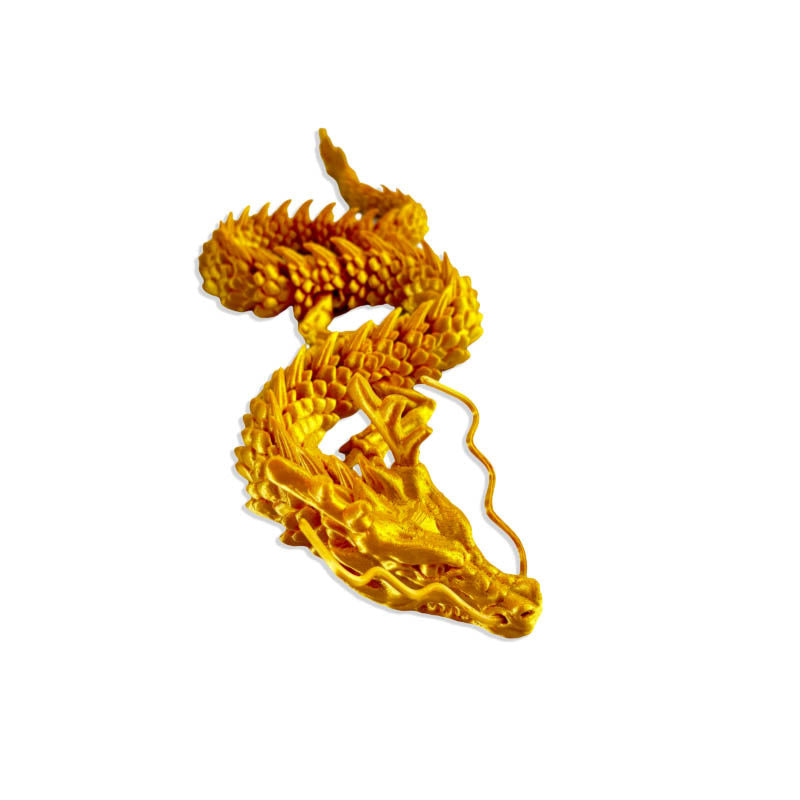 Net red explosions 3d printing dragon ornaments Chinese dragon cross-border dragon egg joint dragon toy hand gift stall wholesale