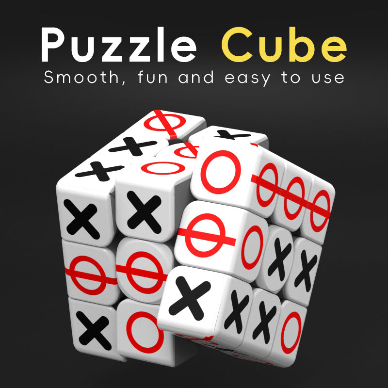 Cross-Border Uv Printed Personalized 3X3 Cube Square Network 3X3 Arrow 3X3 Tic-Tac-Toe Cube Wholesale