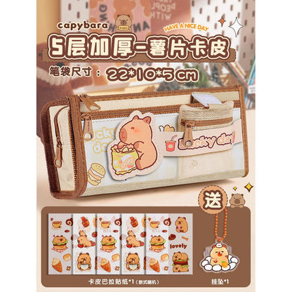 Kapibala Plush Doll Doll Back-To-School Gift Package Primary School Souvenir Birthday Gift Plush Stationery Set
