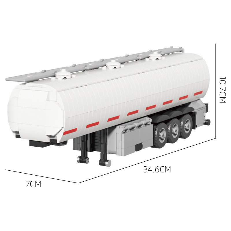 Cross-border engineering series truck city bus transport vehicle combined with small particle building blocks children's educational enlightenment toys