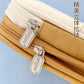 in stock Multi-layer Canvas Retractable Pencil Case Korean Simple High School Student Macaron Color-block Variable Large Capacity Pencil Case