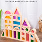 Acrylic Transparent Color Light and Shadow Building Blocks Baby Creative Construction Early Education Educational Toys Children's Rainbow Building Blocks