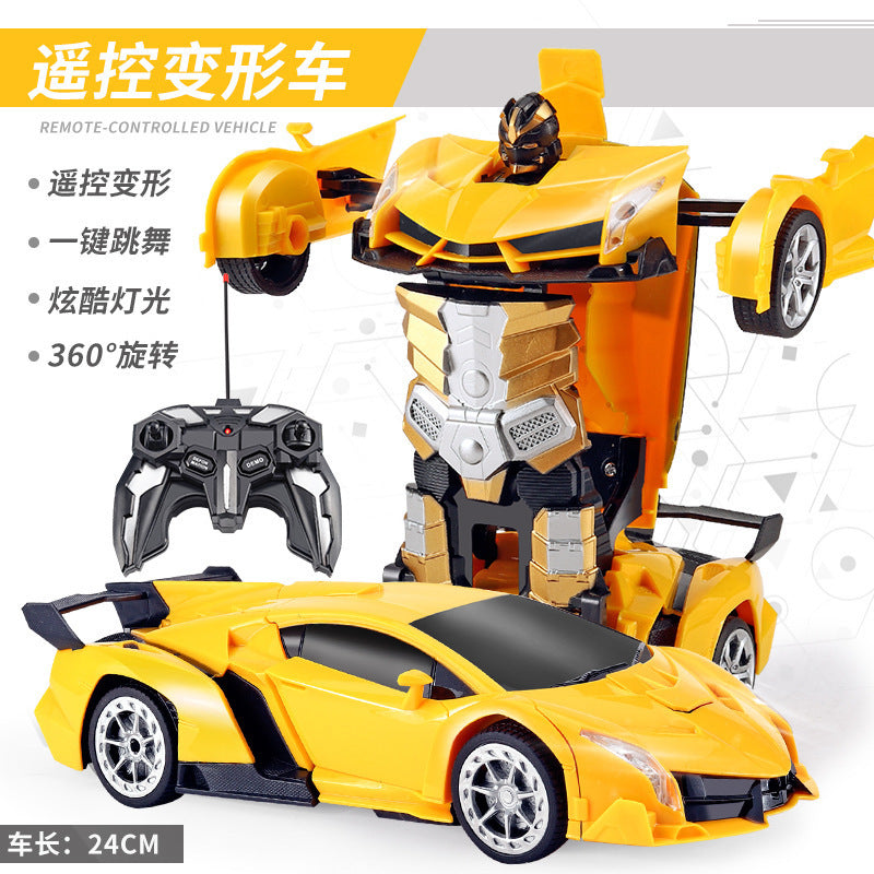 Children's deformation remote control car King Kong Bumblebee robot rechargeable electric drop-resistant children boy toy racing car