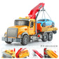 Cross-border simulation trailer toy inertia flat rescue large engineering car boy road transport toy car wholesale