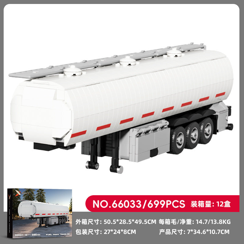 Cross-border engineering series truck city bus transport vehicle combined with small particle building blocks children's educational enlightenment toys